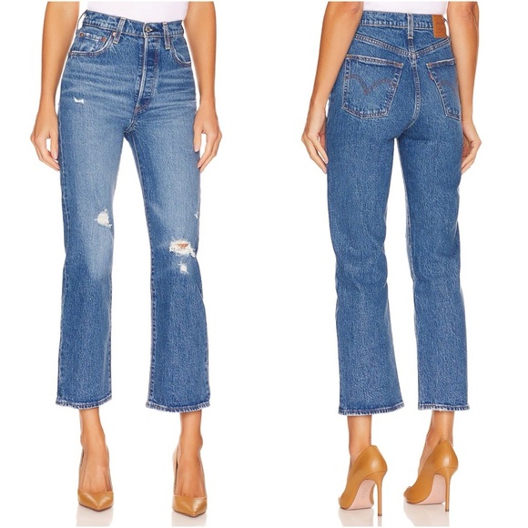 LEVI’S • Ribcage Straight Ankle Jean in Jive Tribe - Picture 11 of 12